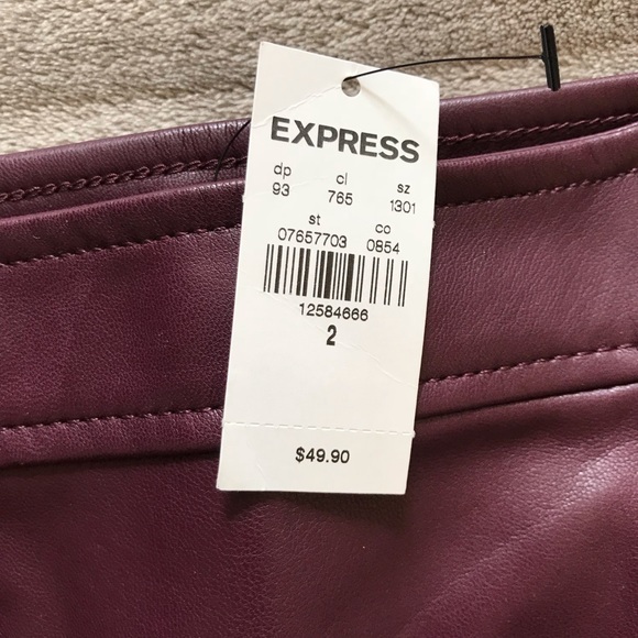 Express Leather Moto Skirt - Picture 3 of 3